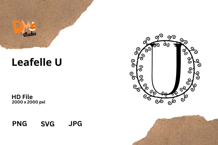 Floral Monogram Letter Svg Image 21