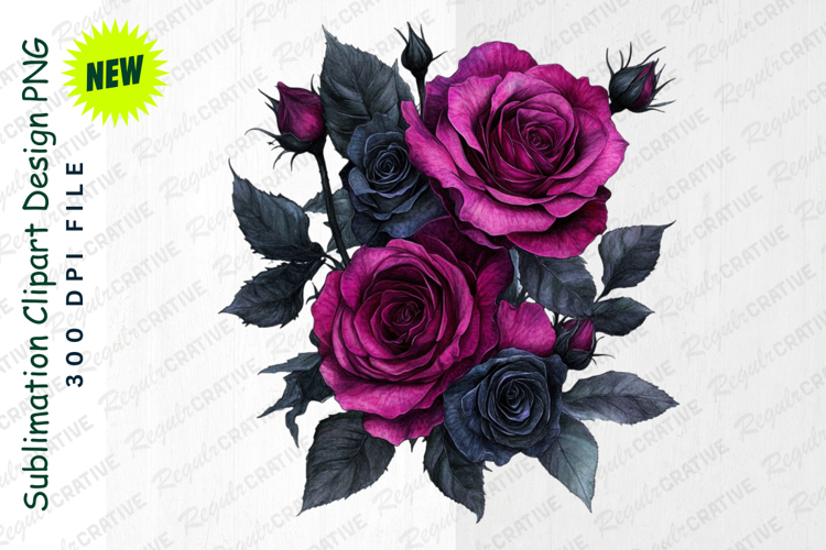 Purple Rose Png Image 17