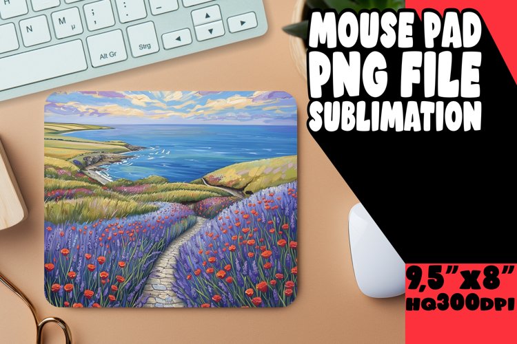 Delightful Beauty Mouse Pad Sublimation example image 1