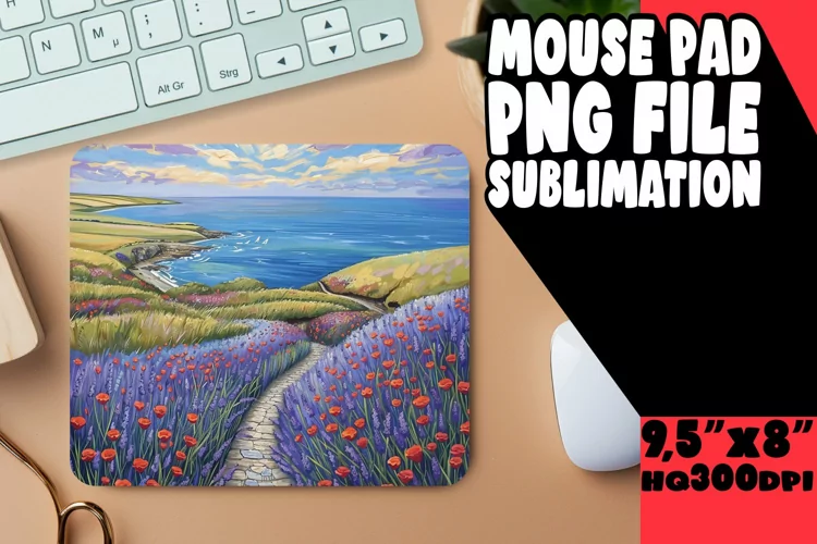 Delightful Beauty Mouse Pad Sublimation