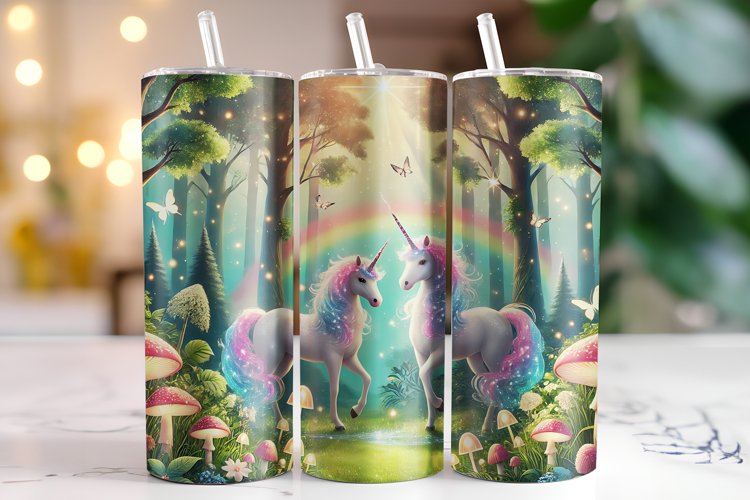 Unicorn Tumbler Wrap | Sublimation | Tumblers example image 1
