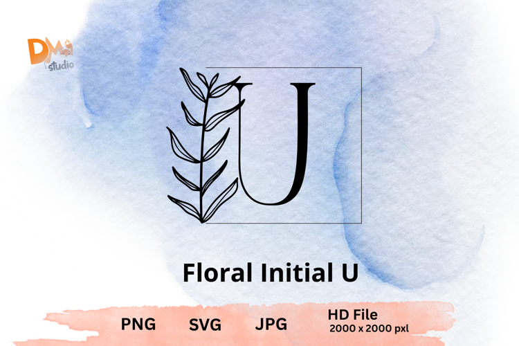 Leaf Monogram Svg Image 19