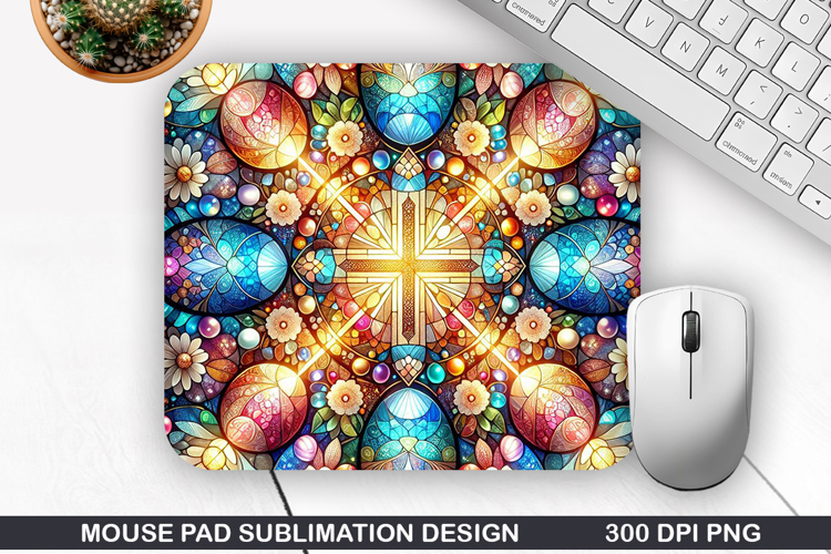 Easter Eggs Mouse Pad Sublimation, Easter Mouse Pad PNG