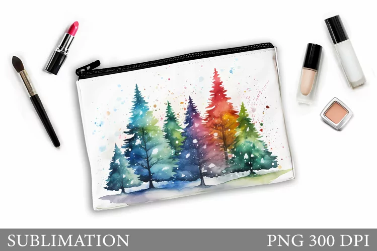 Christmas Tree Makeup Bag. Christmas Makeup Bag Design