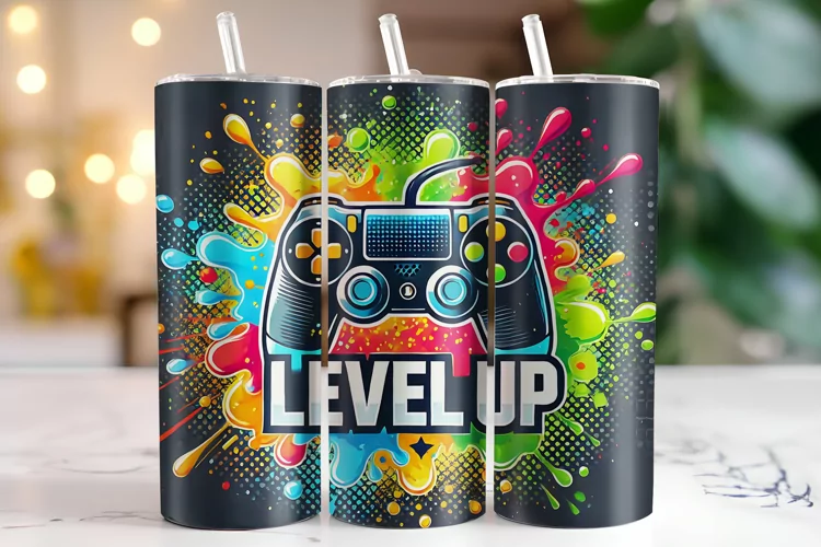 Level up Tumbler Wrap | Sublimation | Tumblers