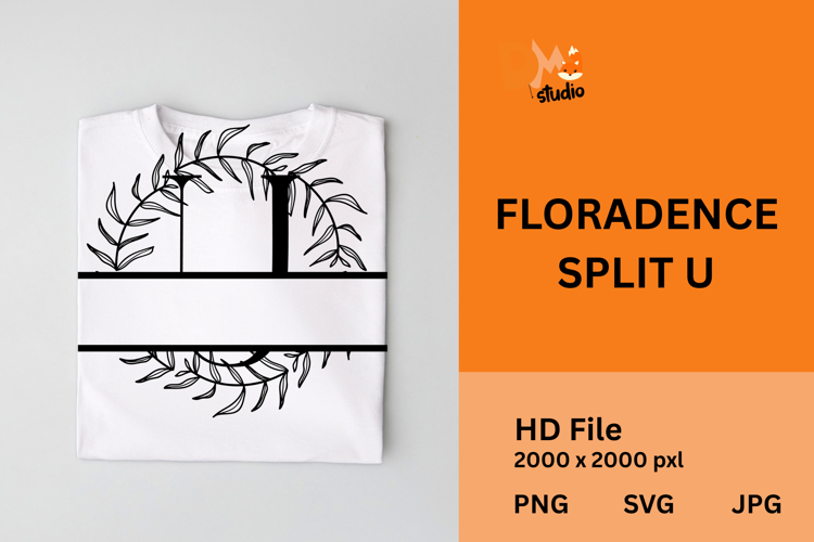Floral Monogram Letter Svg Image 22