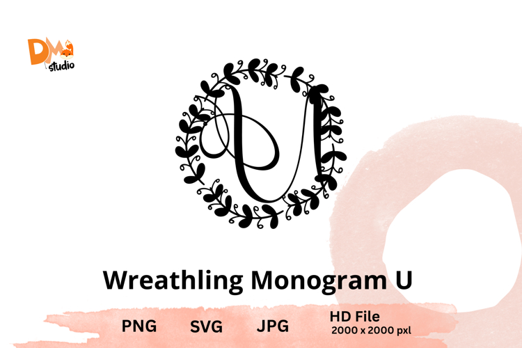Wreath Monogram SVGs Image 4