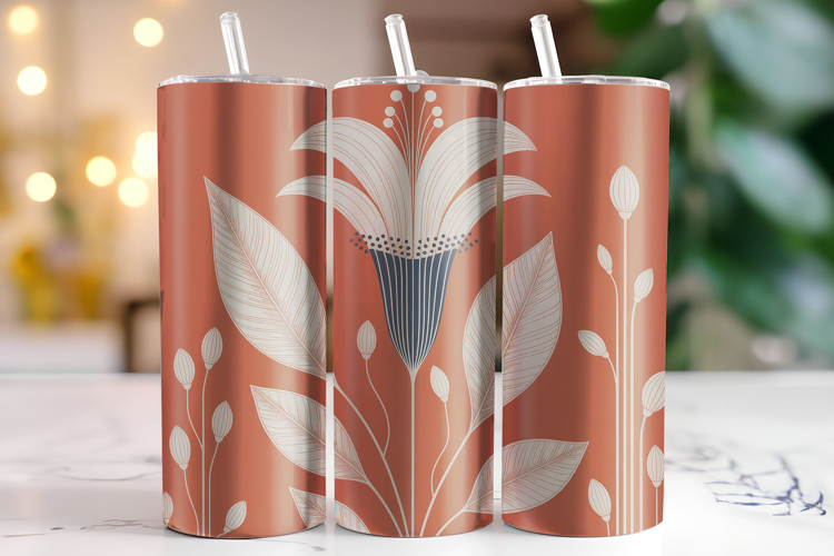 Flowers Tumbler Wrap | Sublimation | Tumblers