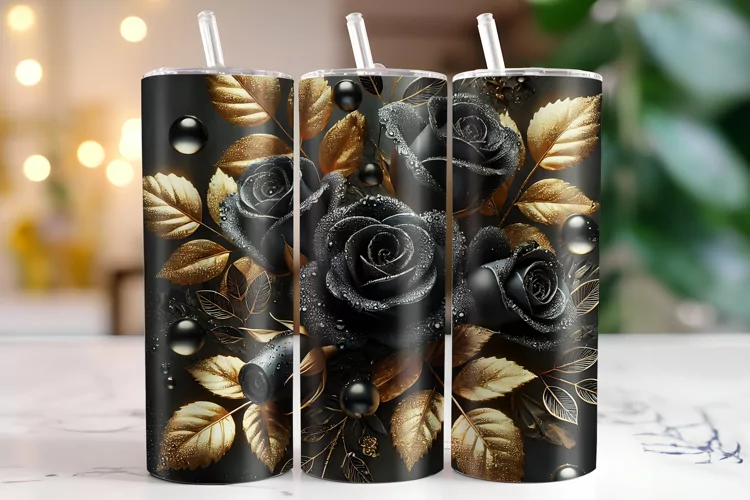Flowers Tumbler Wrap | Sublimation | Tumblers