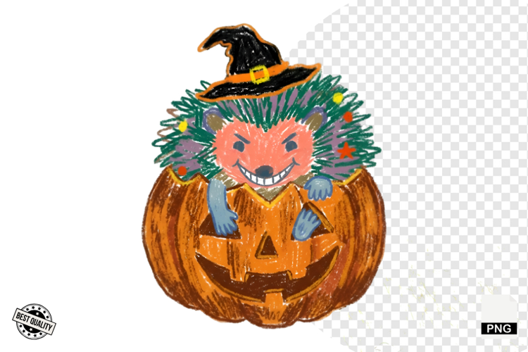 Halloween Hedgehog Clipart
