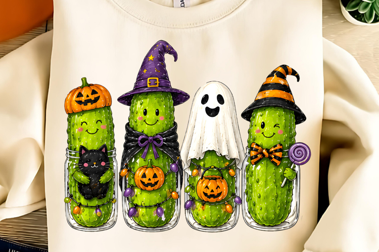 Halloween Pickle PNG, Trending Halloween PNG, Halloween PNG
