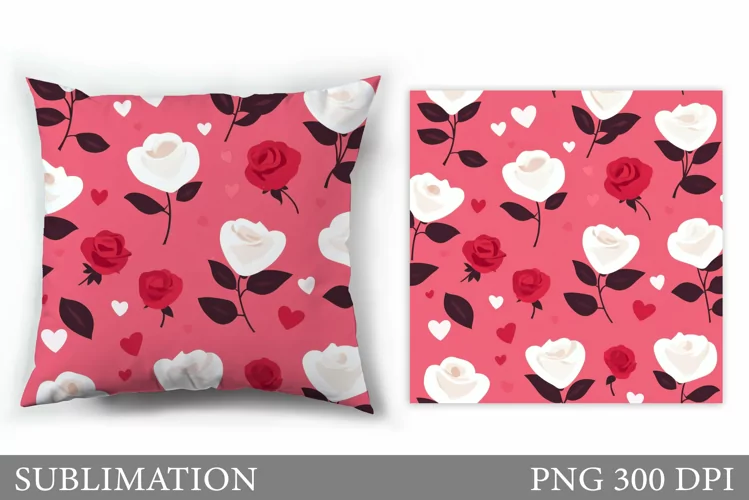Roses Sublimation. Roses Pillow Sublimation
