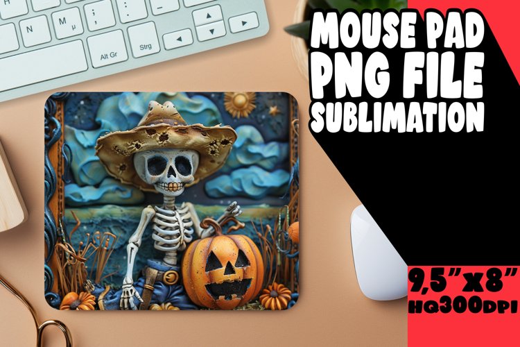 3D Halloween Wrap for Tumblers Keychain Autumn Art