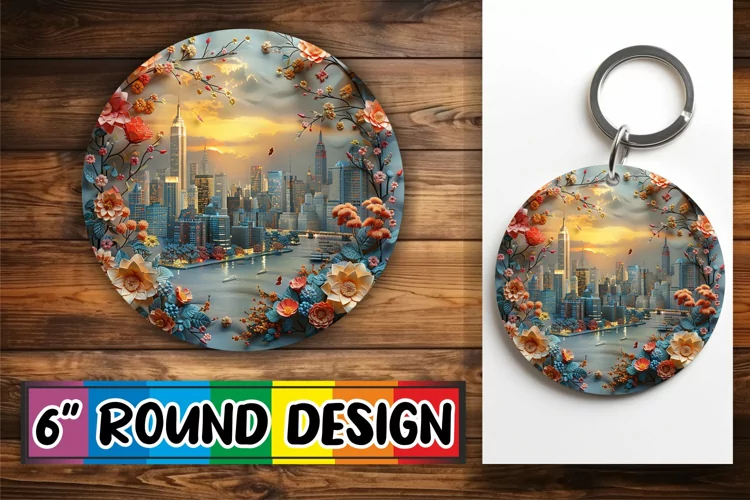Serene Circle Keychain Assortment