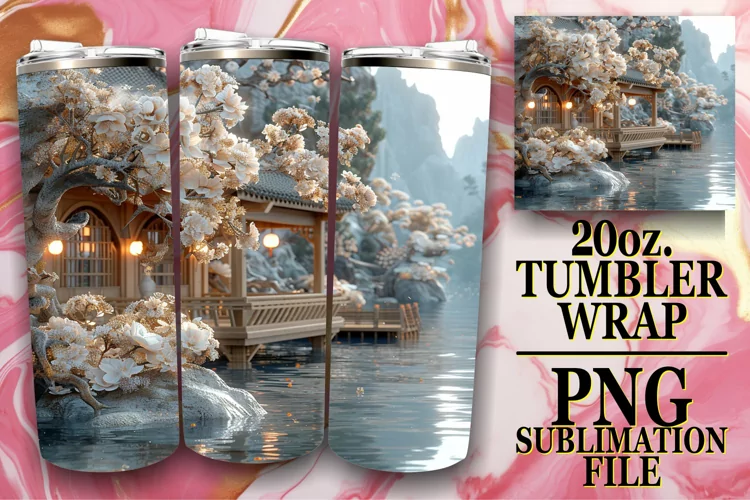 Blossom Wonderland Tumbler Sublimation 20oz