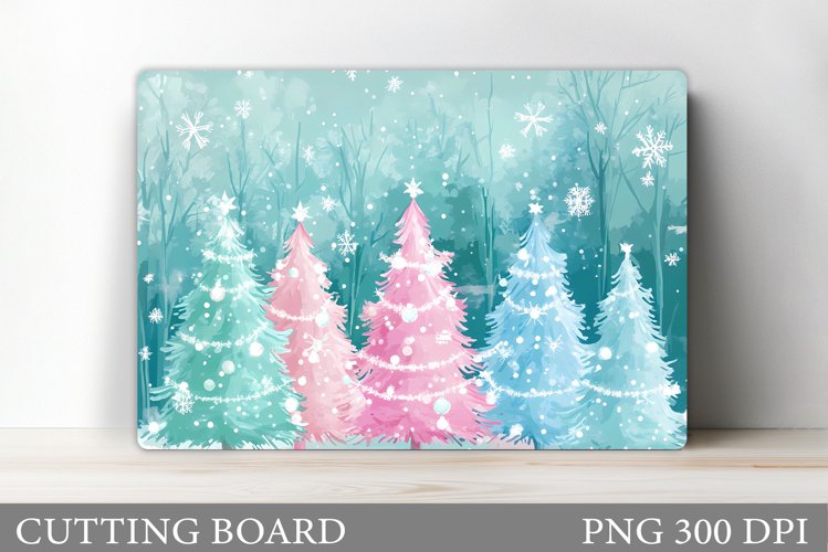 Christmas Tree Cutting Board Design. Kitchen Cutting Board