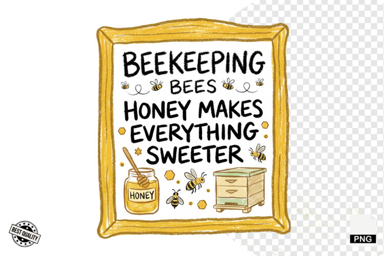 Beekeeping Bees Signs PNG example image 1