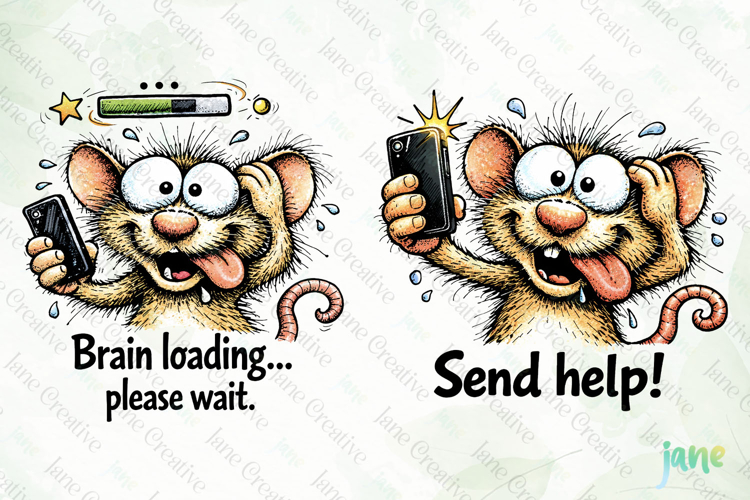 Silly Funny Mouse PNG