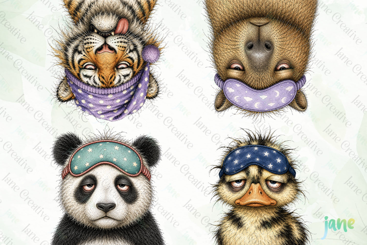 Sleepy Animal PNG Clipart