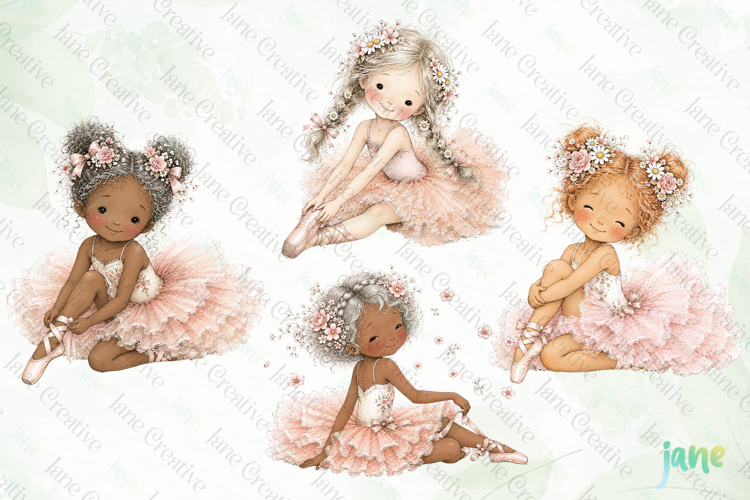 Cute Ballerina Clipart Image 15
