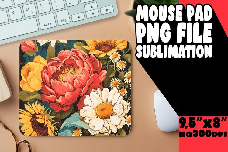 Vintage Springtime Blossom Mouse Pad example image 1