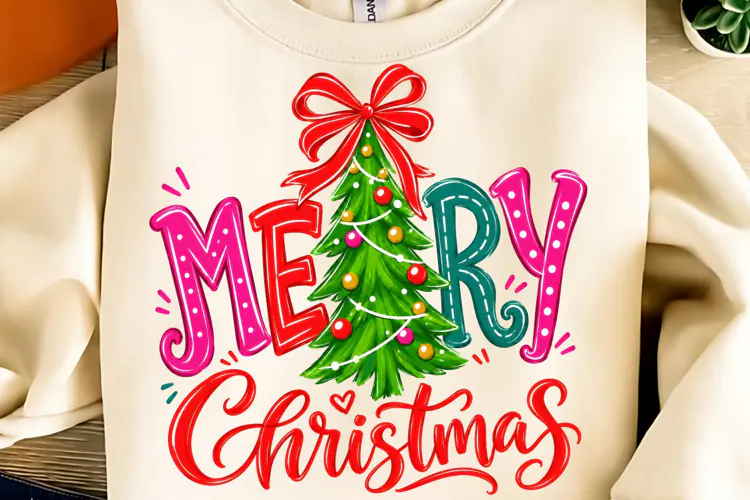 Merry Christmas PNG, Christmas Trees PNG, Christmas Shirt