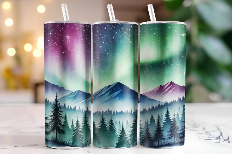 Mountains Tumbler Wrap | Sublimation | Tumblers