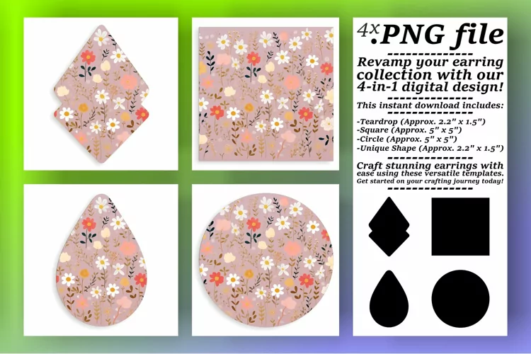 Colorful Flower Fantasy: Boho Sublimation Creations