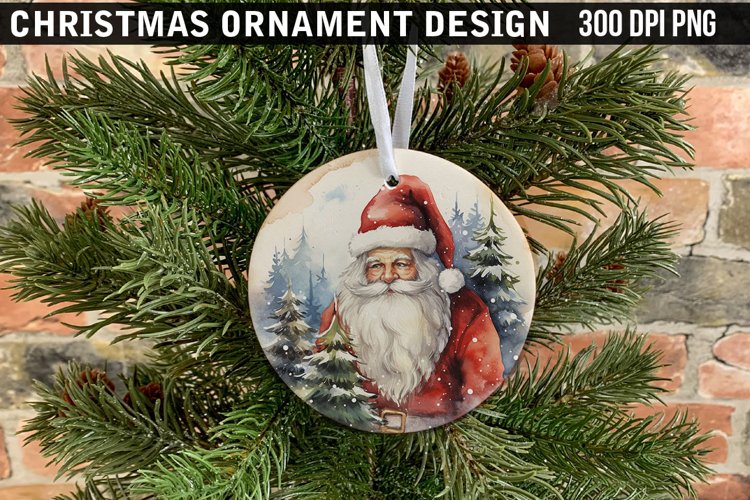 Christmas Ornament Sublimation PNG Design example image 1