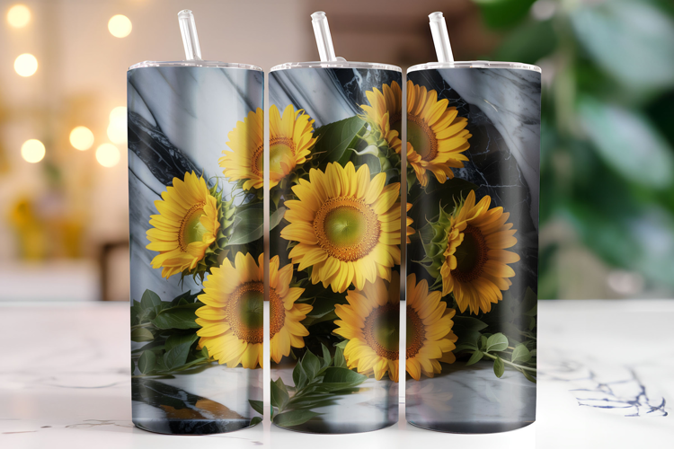 Sunflowers Tumbler Wrap | Sublimation | Tumblers