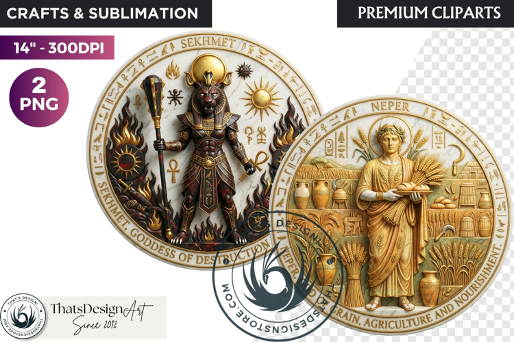 Ancient Egyptian Gods Pantheon Mythology Graphics cliparts