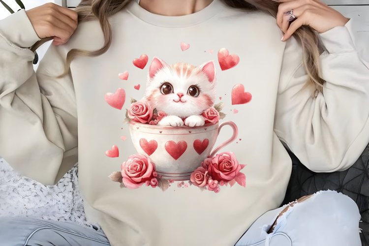 Cute Cat Clipart Image 8