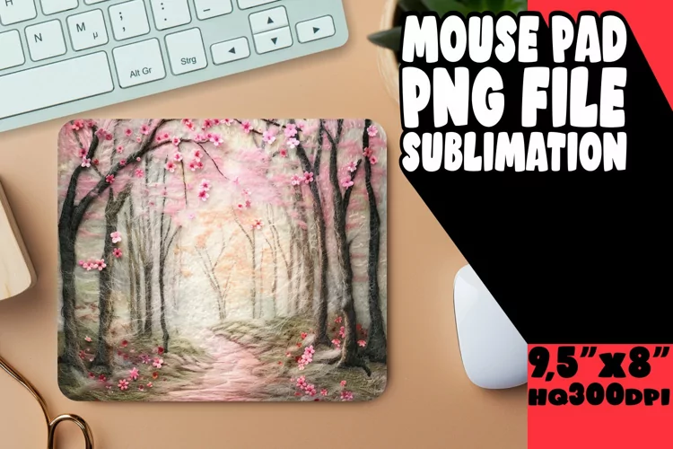 Dynamic 3D Landscape Mouse Pad for Sublimation