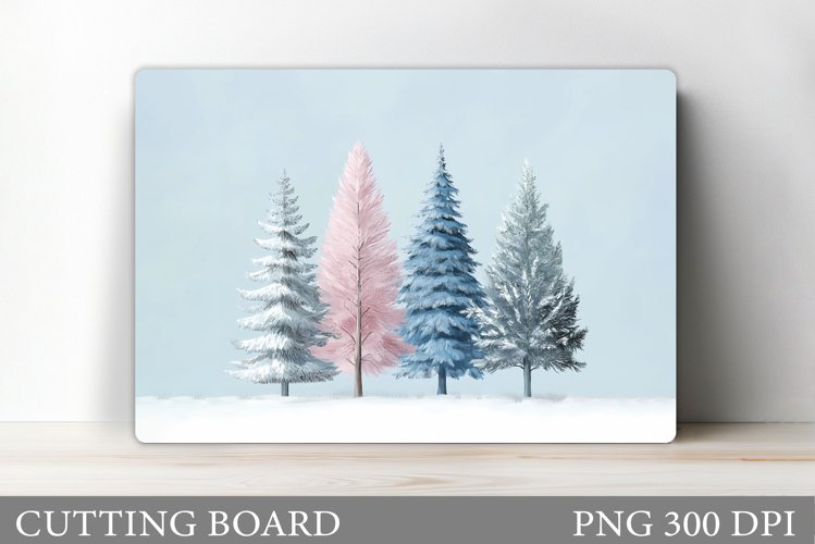 Christmas Tree Cutting Board. Christmas Tree Sublimation example image 1