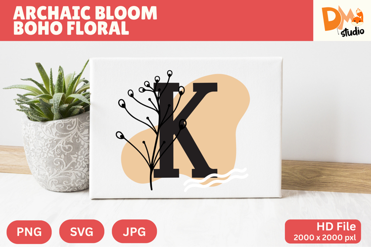 Floral Letter Svg Image 16