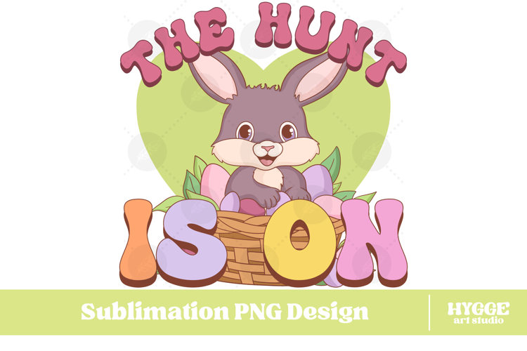 Easter Bunny Sublimation PNG Chick Farm Hip Hop Spring Joy