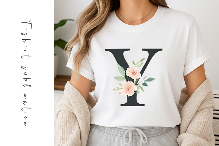 Alphabet, Letters, Monogram, White Flowers