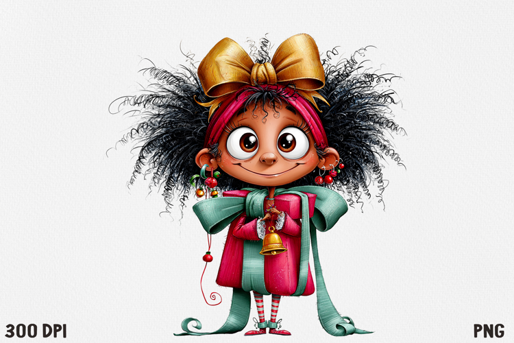 Whimsical Christmas Character Clipart PNG, Cute Holiday