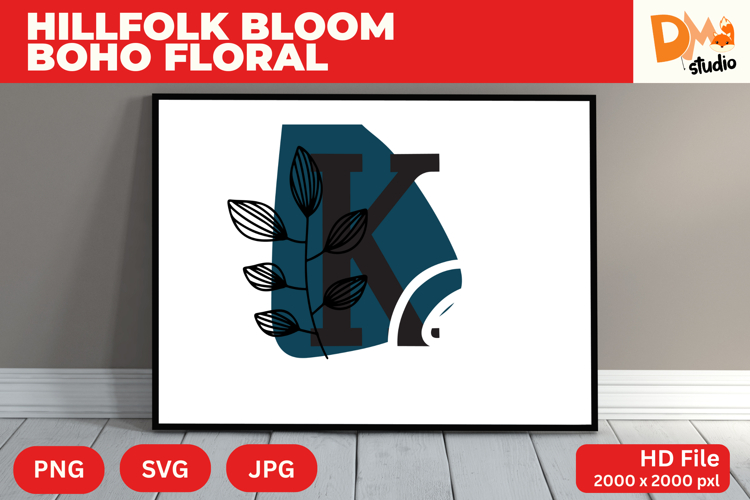 Boho Floral Svg Image 11