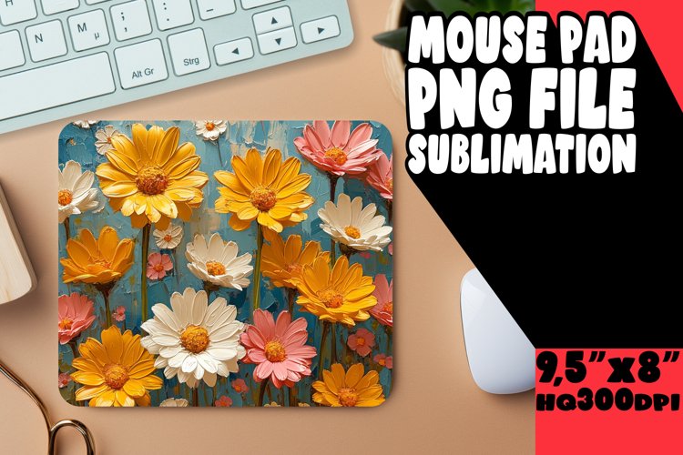 Garden Delight: Sublimation Mouse Pad