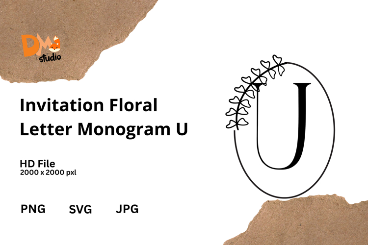 Floral Alphabet Svg Image 16