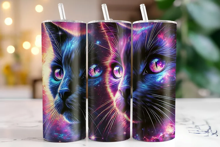 Cat Tumbler Wrap | Sublimation | Tumblers