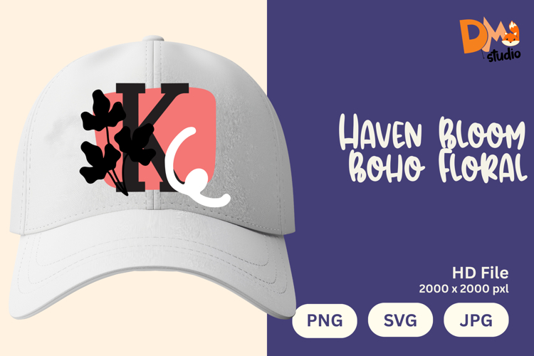 Haven Bloom Boho Floral Monogram
