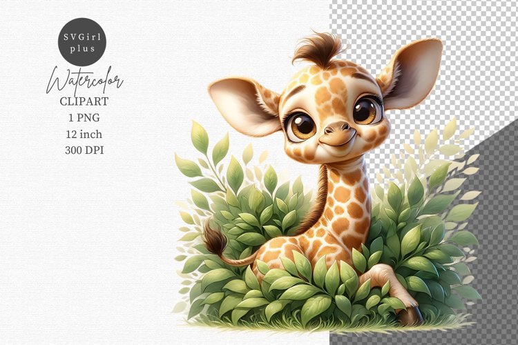 Cute Giraffe Clipart Image 7