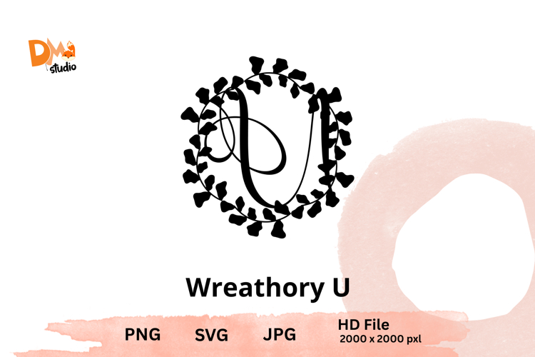 Wreath Monogram SVGs Image 3