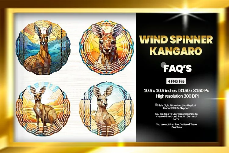 Kangaro Wind Spinner Sublimation - 04 Variation