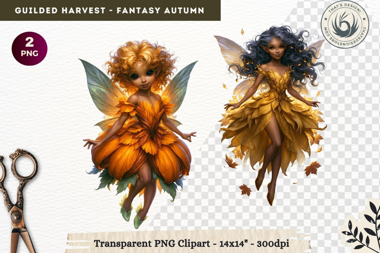 Fantasy Autumn Gilded Harvest PNG Clipart whimsical creature