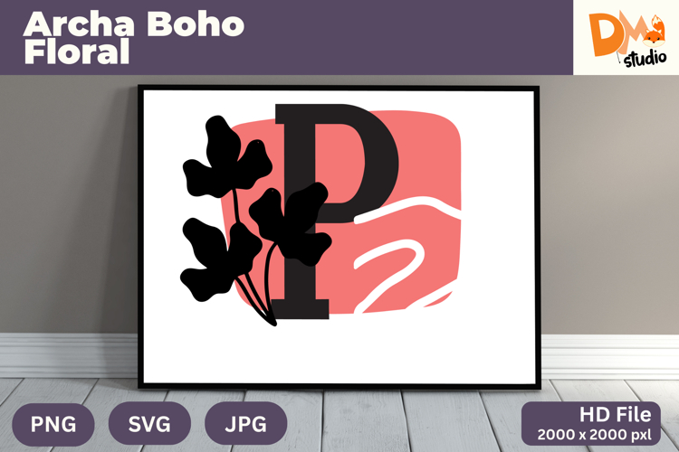 Boho Floral Svg Image 19