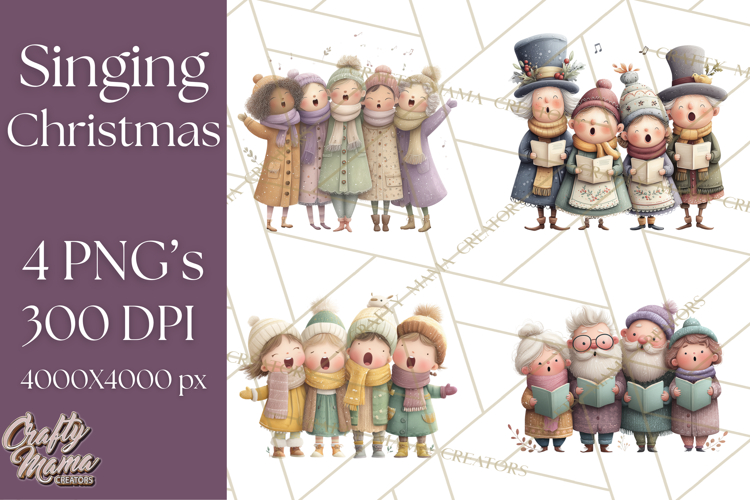 Christmas Carolers Clipart Image 17