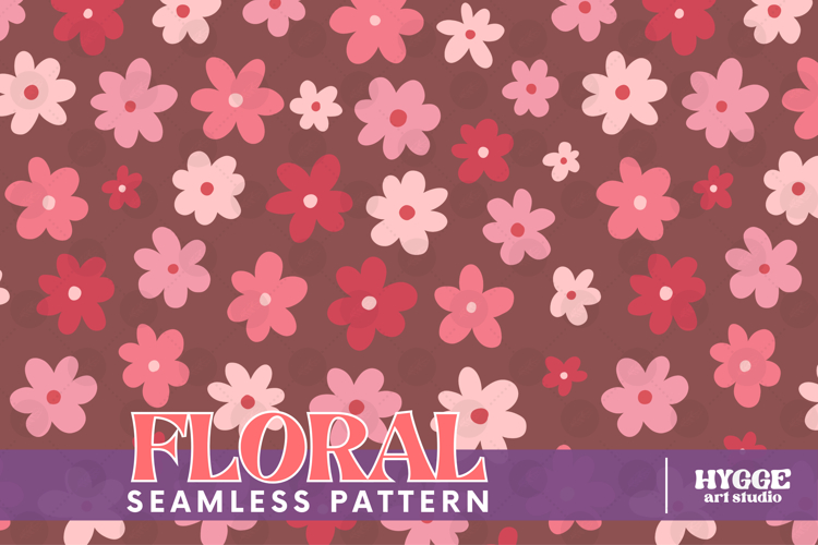 Retro Flowers Seamless Pattern Floral Png Sublimation Daisy